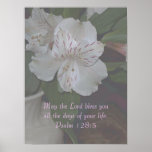 Alstroemeria Bloom ~ Psalm 128:5 Print