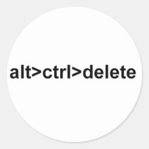 alt>ctrl>delete sticker