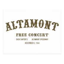 Altamont Free Concert Postcards