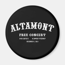 Altamont Free Concert Refrigerator Magnet