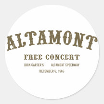 Altamont Free Concert Sticker