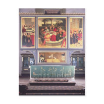 Altar with a Triptych depicting Post Card