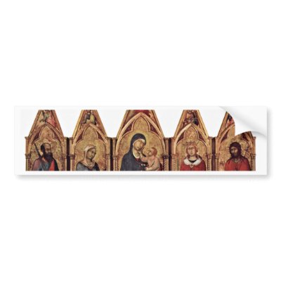 Altarpiece Of Boston'S Maestetã With Blessing And Bumper Stickers by Artcollection