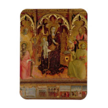 Altarpiece of the Madonna of the Snow, c.1430-32 ( Rectangle Magnets