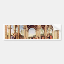 Altarpolyptychon Main Board: The Birth Of Christ M Bumper Sticker