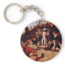 Altarpolyptychon Of San Bartolomeo In Bergamo Pred Key Chains