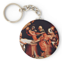 Altarpolyptychon Of San Bartolomeo In Bergamo Pred Keychain