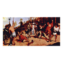 Altarpolyptychon Of San Bartolomeo In Bergamo Pred Photo Card Template