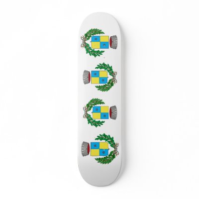 Altavilla Vicentina Stemma, Italy Skateboard by bestflag