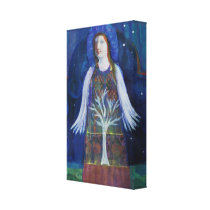 Altered Art Vintage Angel Canvas Prints