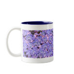 Altered Blue Flowered Succulents Coffee Cup Coffee Mug