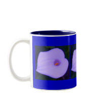 Altered Blue Lily Cup Mug