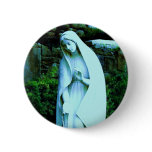 Altered Blue Virgin Mary Pin