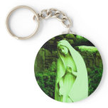 Altered Green Virgin Mary Keychain