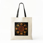 Altered Light Gold Zodiac Sun Eclipses Canvas Bags