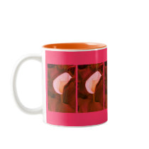 Altered Pink Lily Cup Coffee Mugs