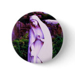 Altered purple Virgin Mary Pin