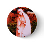 Altered Red Virgin Mary Pin
