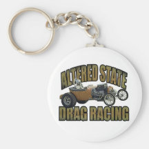 altered state drag racing hot rod keychain