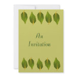 Alternating Leaves Invitation Card