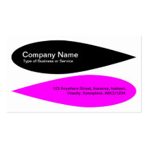 Alternating Petals - Black and Magenta Business Card
