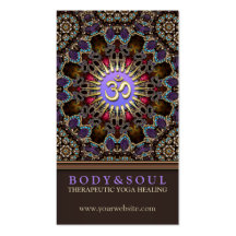 Alternative Eastern Yoga New Age Business Cards