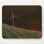 Alternative Energy Wind Turbine Fall Mousepad