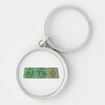 Altho-Al-Th-O-Aluminium-Thorium-Oxygen Keychain