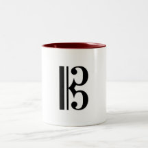 alto-clef coffee mug