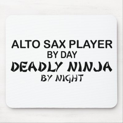Alto Sax Deadly Ninja by Night by poorrichards