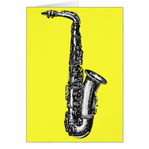 Alto Saxophone Card