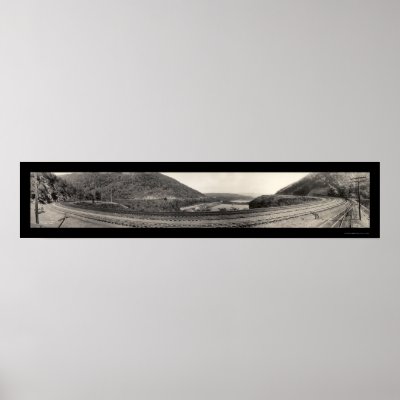 Altoona PA Horseshoe Curve RR Photo 1934 Posters by lc_panoramicphotos