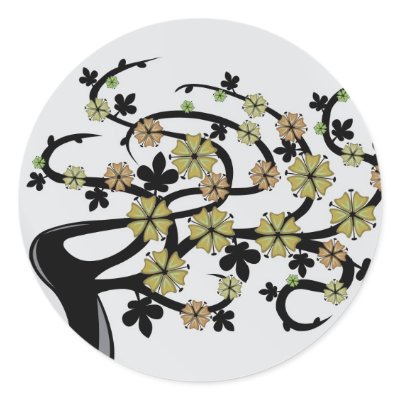 Aludra the Tree Round Sticker by MyOtherPlanet
