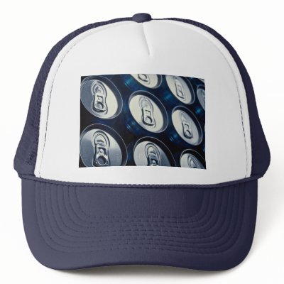 Aluminium cans, tops mesh hats by inspirelove