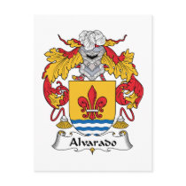 Alvarado Family Crest Post Card