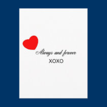 Always and forever postcards