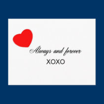 Always and forever postcards