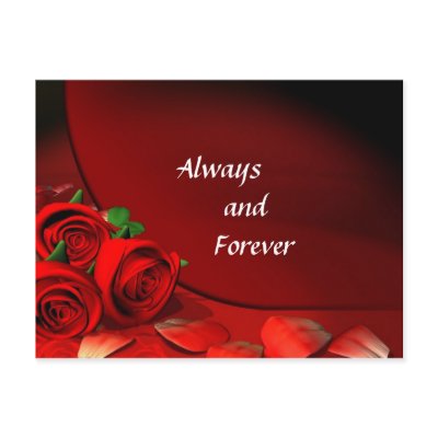 Always and Forever Postcard by CaringHearts