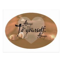 Always Be True To Yourself Postcards