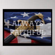 Always Faithful - Semper Fi Poster