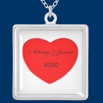 Always & forever inside Heart Necklace