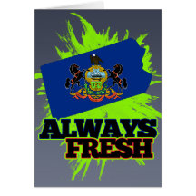 Always Fresh Pennsylvania Greeting Card