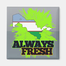 Always Fresh Uzbekistan Fridge Magnets