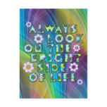 always look on the bright side of life postkarte