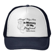 Always My Hero In Memory Boyfriend - Lung Cancer Mesh Hat
