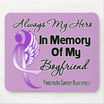 Always My Hero In Memory Boyfriend - Pancreatic Ca Mouse Pads