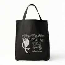 Always My Hero In Memory Daddy - Lung Cancer Canvas Bag