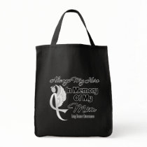 Always My Hero In Memory Mum - Lung Cancer Canvas Bags