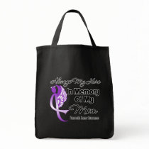 Always My Hero In Memory Mum - Pancreatic Cancer Tote Bags