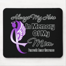Always My Hero In Memory Mum - Pancreatic Cancer Mouse Pad